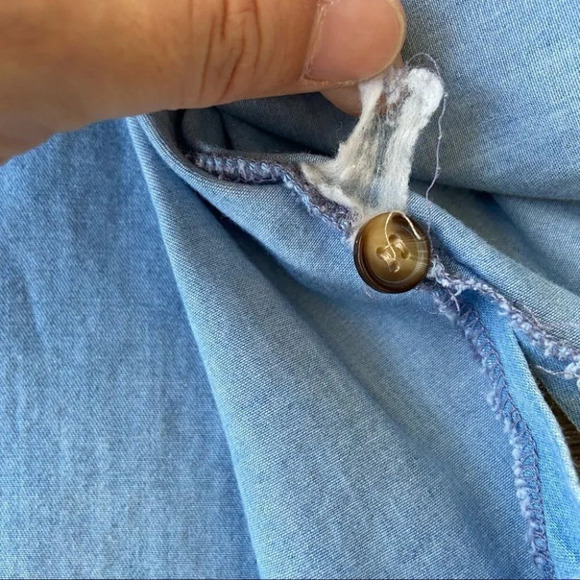 Vintage BellePointe Embroidery Denim Button Shirt - Picture 10 of 15